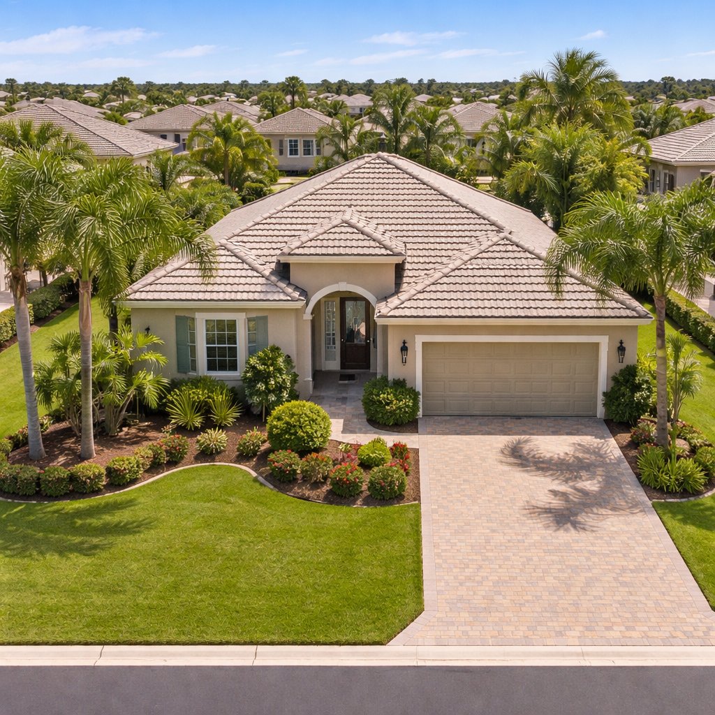 Aerial real estate drone photography day shot Polk County AeroLakeland